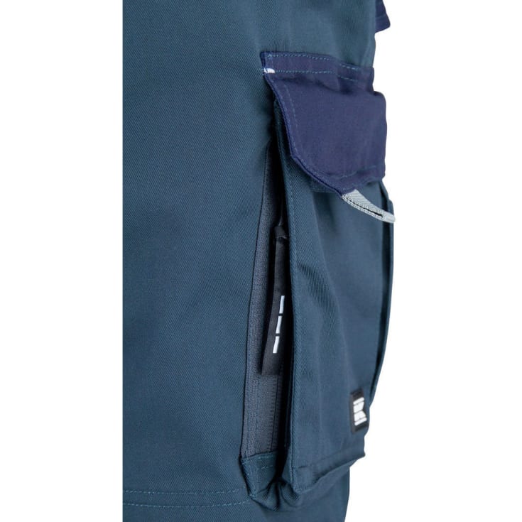 Kramp Original arbejdsbukser med bælte, Grøn/Marine, 2XS