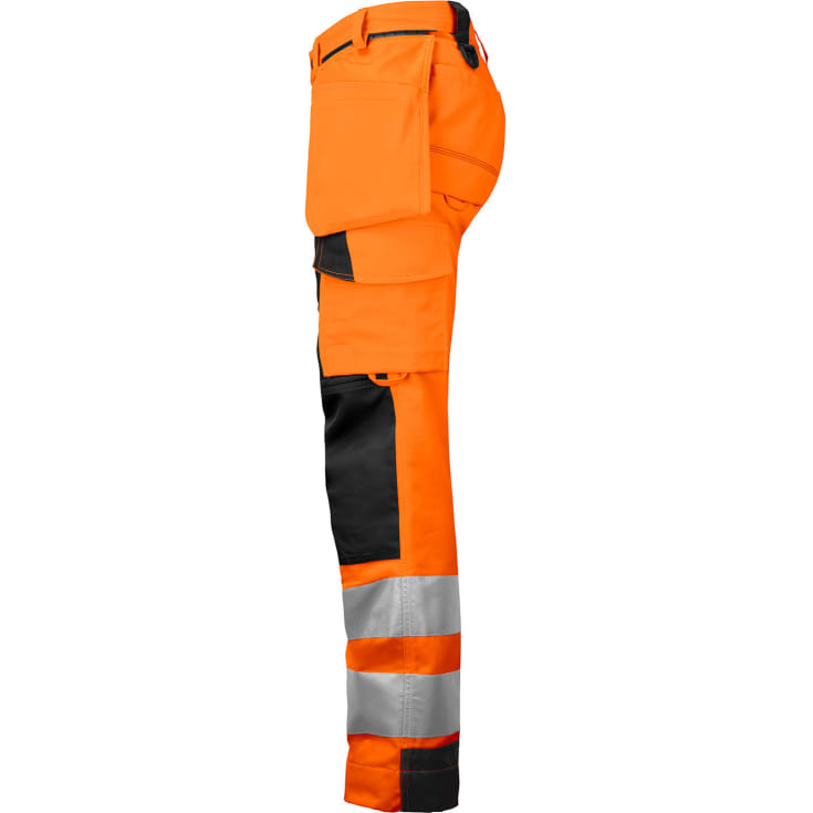 ProJob dame håndværkerbukser, Hi-Vis Orange/Sort, C42