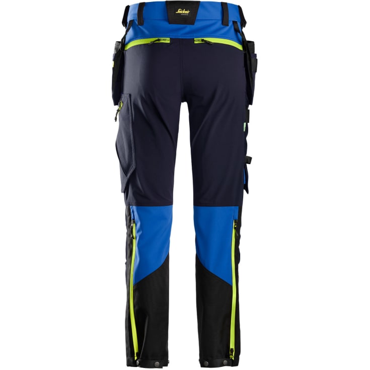 Snickers FlexiWork håndværkerbukser 6940 full stretch, True Blue/Marine, 58