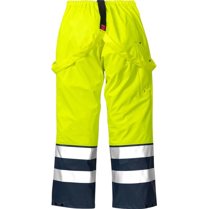 Fristads regnbukser 2625, Hi-vis Gul/Marine, L