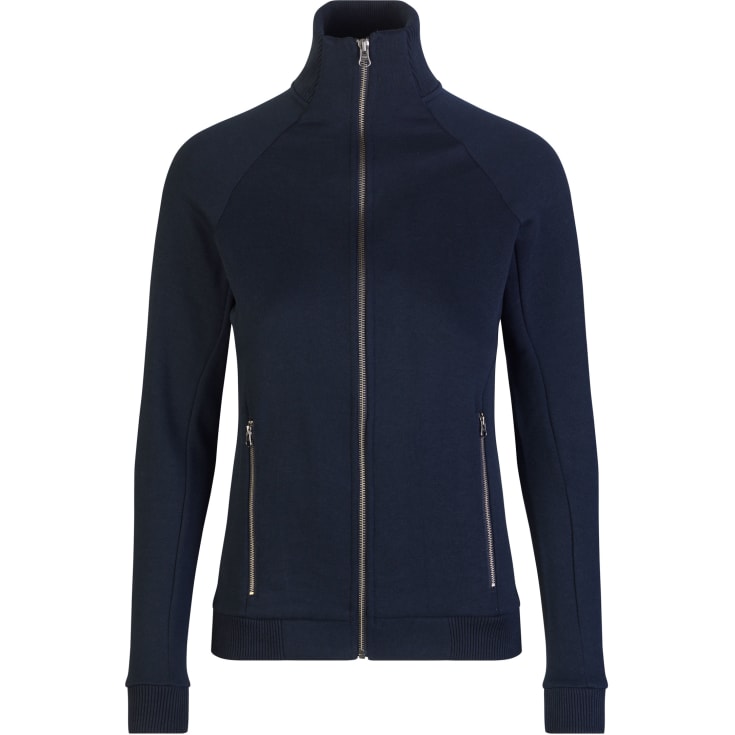 ID dame cardigan med lynlås, Navy, 4XL