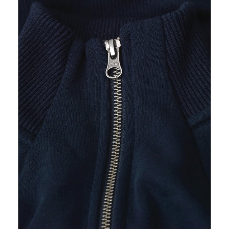 ID dame cardigan med lynlås, Navy, 4XL