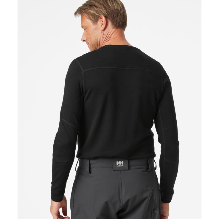 Helly Hansen Lifa undertrøje med merinould, Sort, 2XL