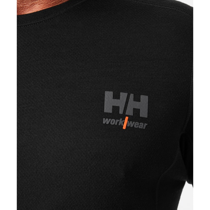 Helly Hansen Lifa undertrøje med merinould, Sort, 2XL