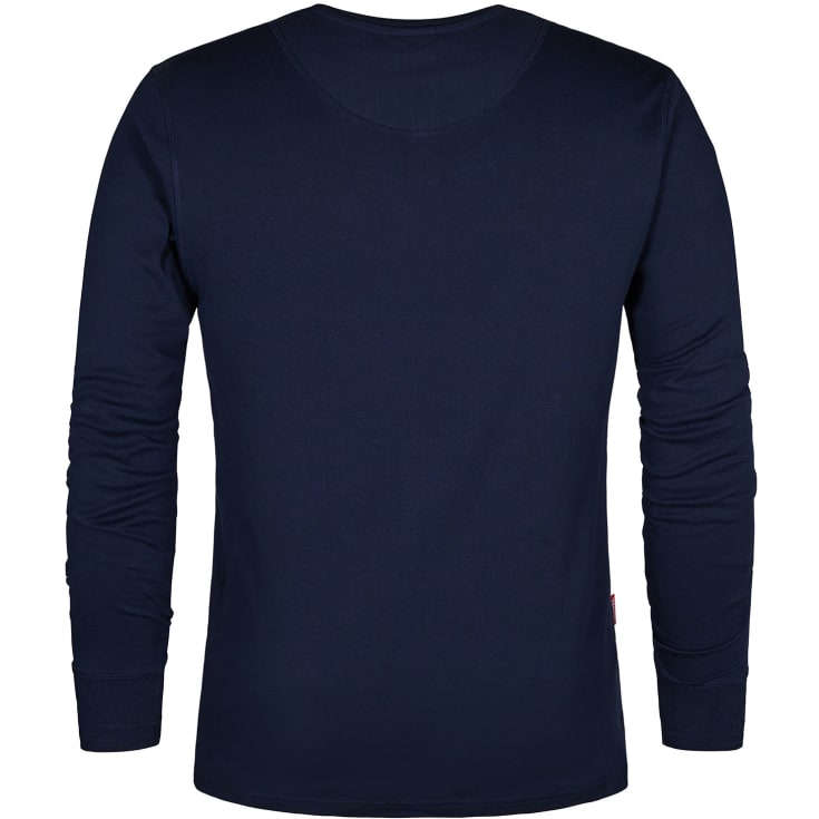 FE Engel Grandad langermet t-skjorte, marineblå, str. 2XL