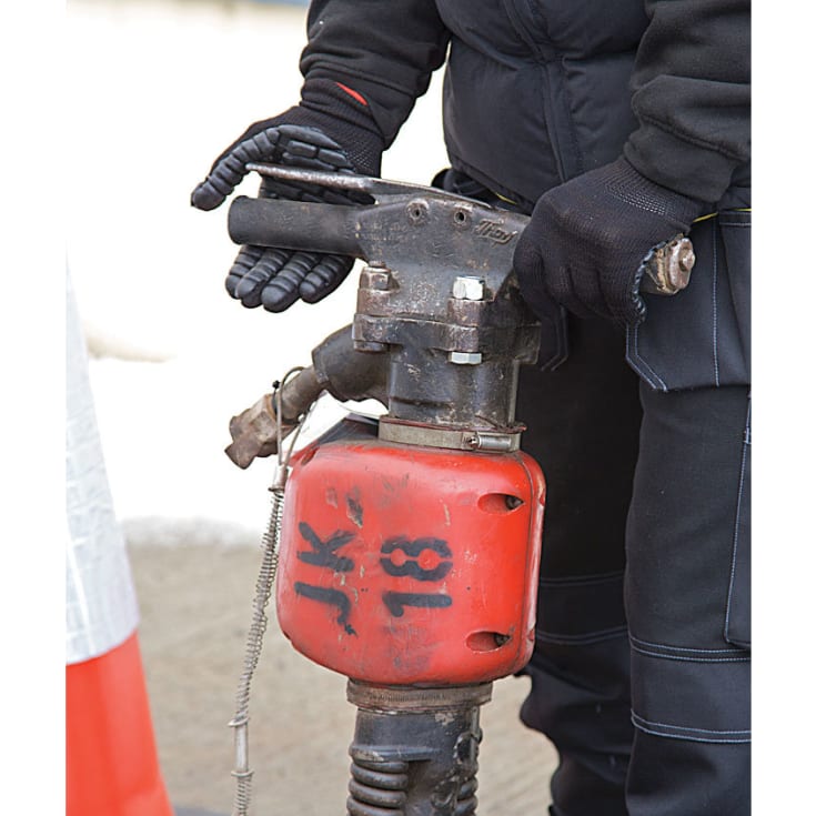 Portwest A790 vibrationsdæmpende handsker, Sort, XL/10