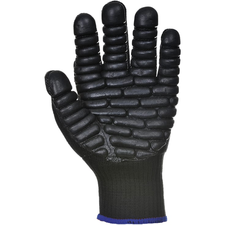 Portwest A790 vibrationsdæmpende handsker, Sort, XL/10