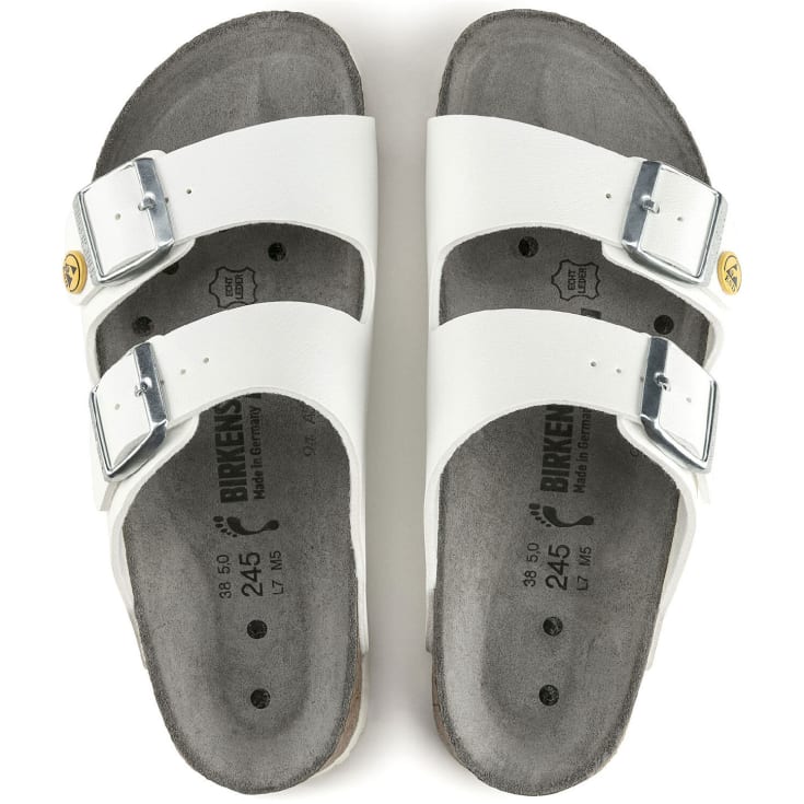 Birkenstock Arizona regular fit ESD sandaler, vit, st 35
