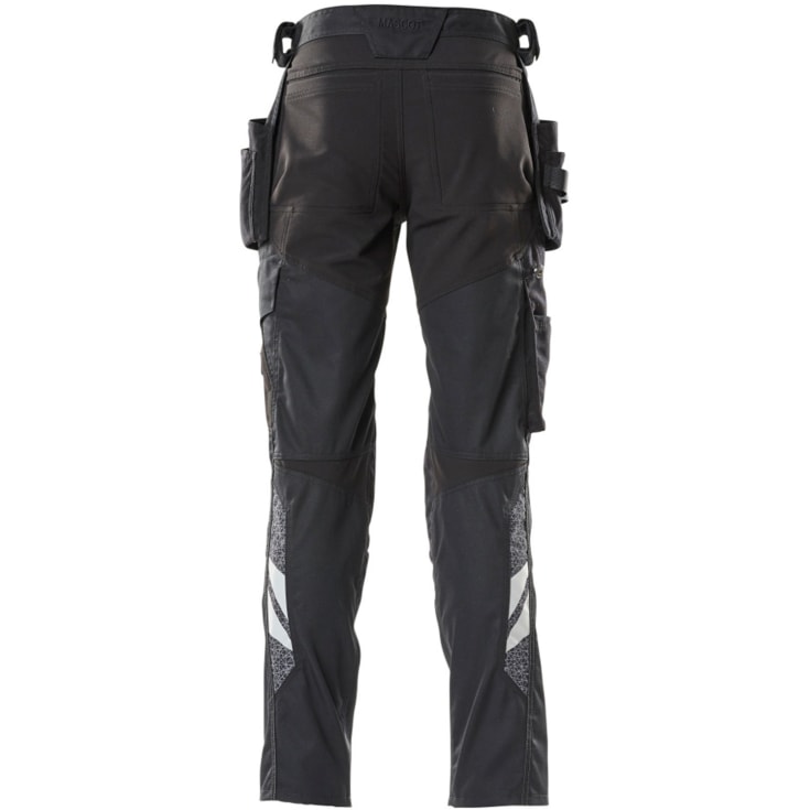 Mascot Accelerate arbetsbyxor med stretch, svart, st 76C54