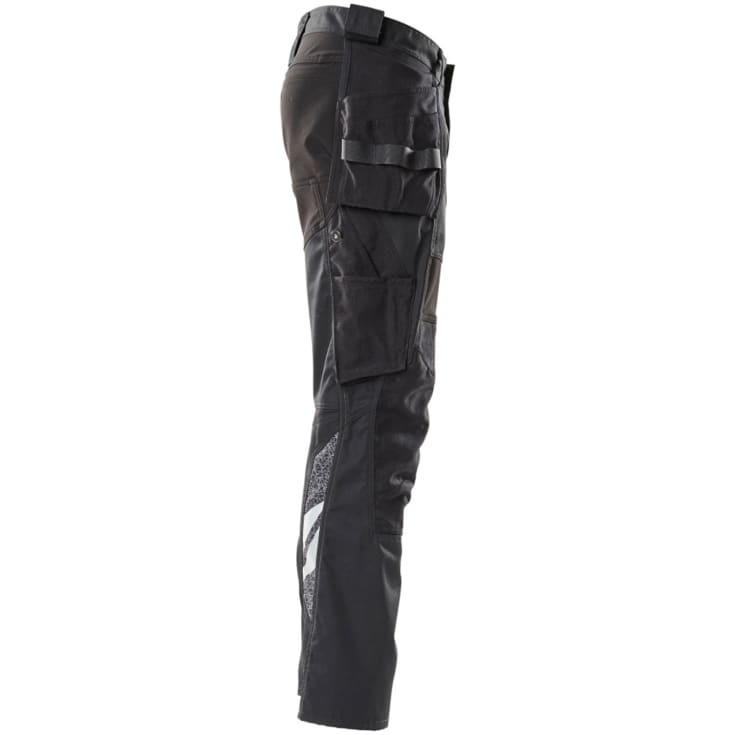 Mascot Accelerate arbeidsbukse med stretch, sort, str. 82C42