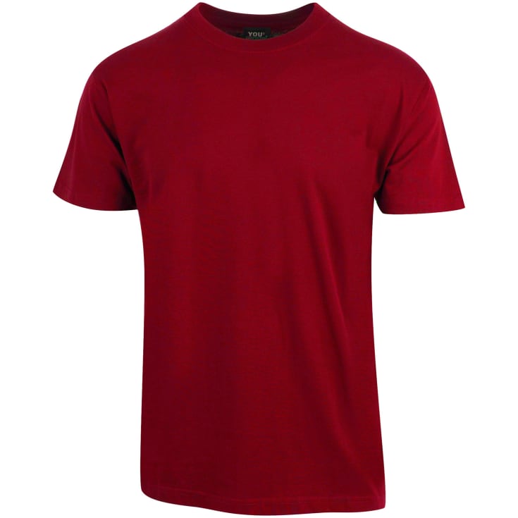 YOU Classic t-skjorte, mørkerød, str. 2XL