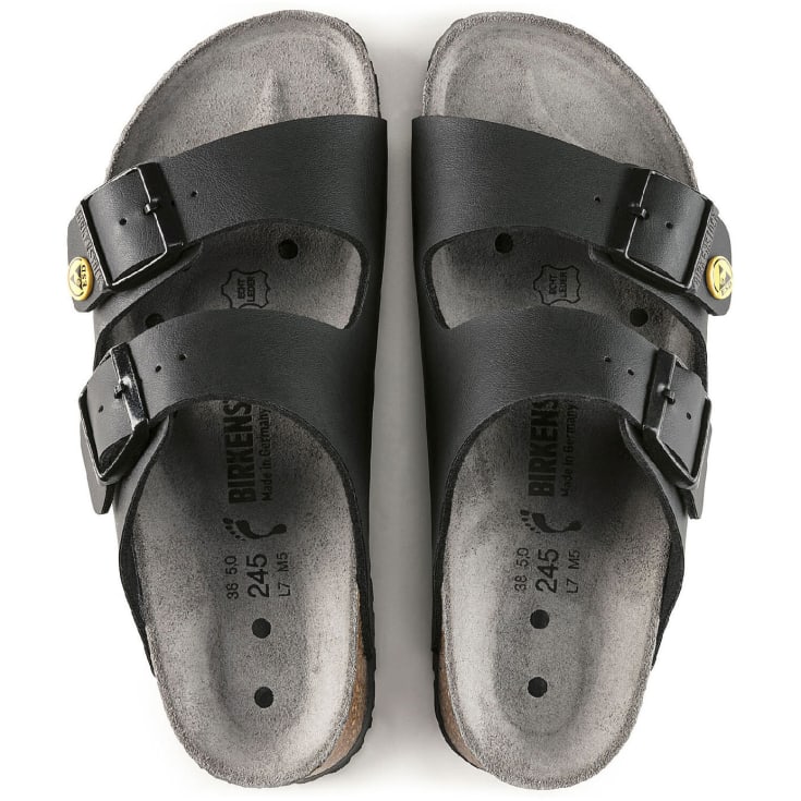 Birkenstock Arizona ESD Narrow Fit sandaler, Sort, 42