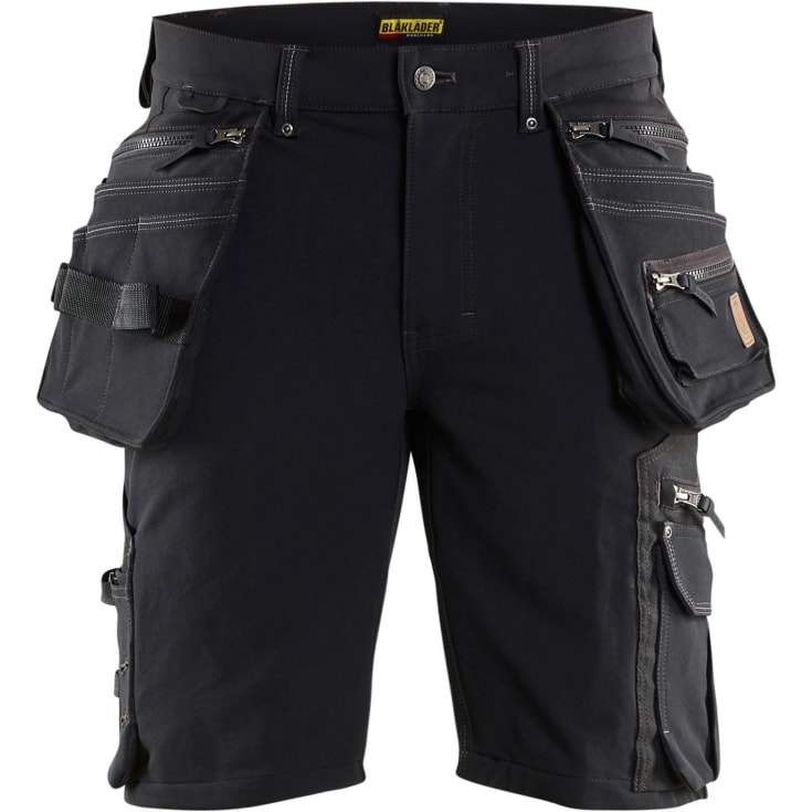 Blåkläder Workwear X1900 håndværkershorts med 4-vejs stretch, sort, str. C46