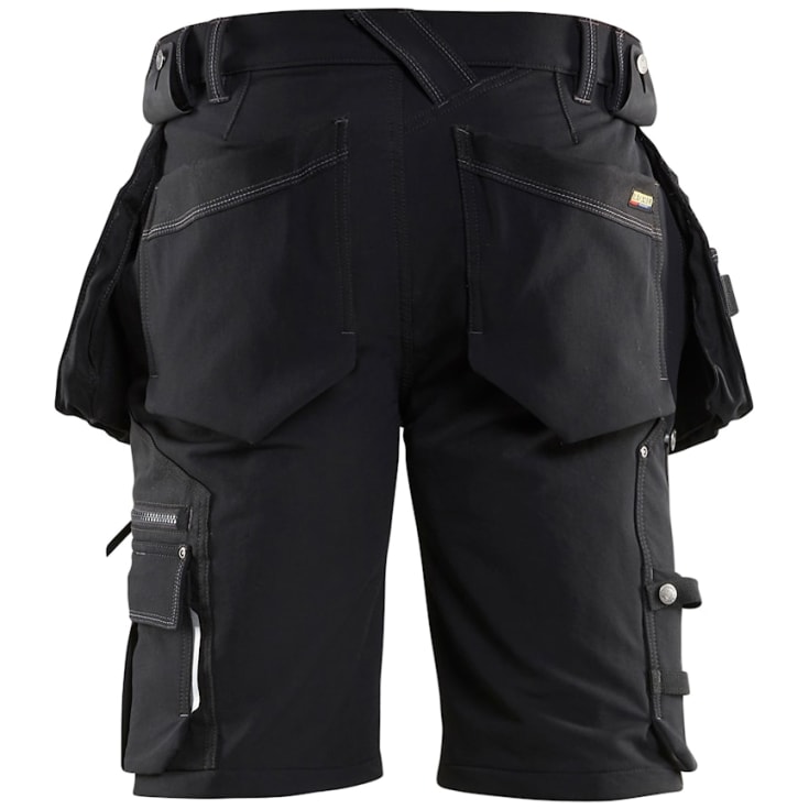Blåkläder Workwear X1900 håndværkershorts med 4-vejs stretch, sort, str. C46