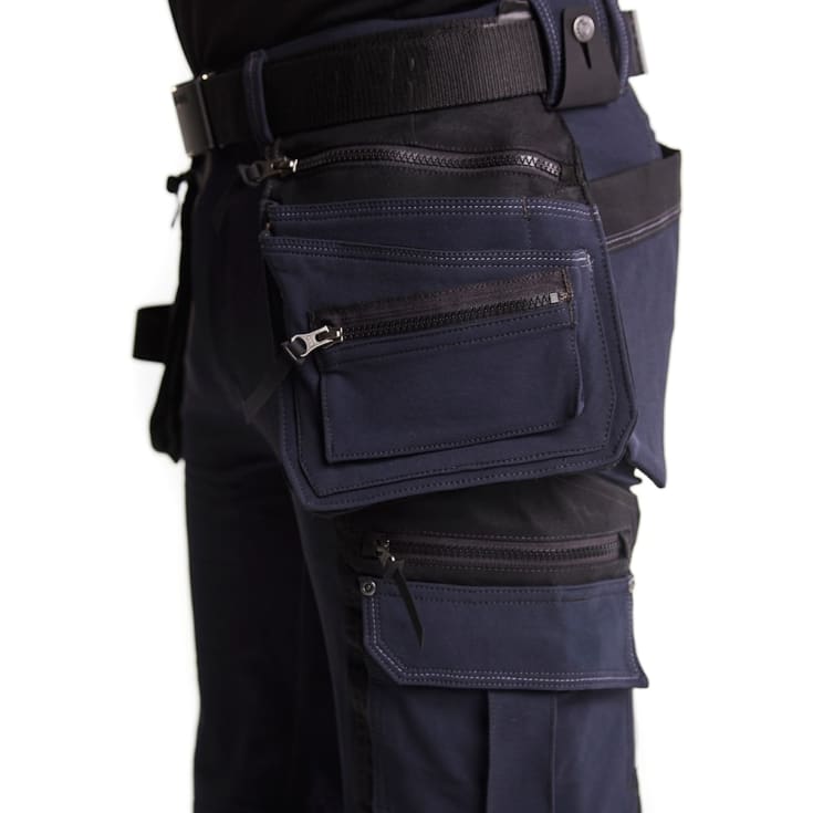 Blåkläder Workwear X1900 håndværkershorts med 4-vejs stretch, marineblå/sort, str. C46