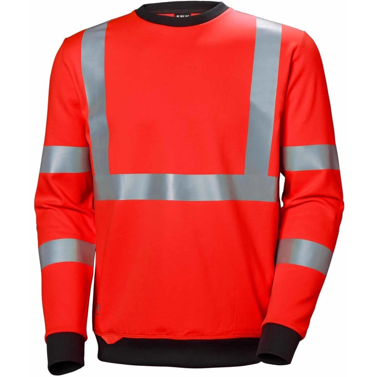 Helly Hansen Addvis sweatshirt, Hi-Vis Rød, 2XL
