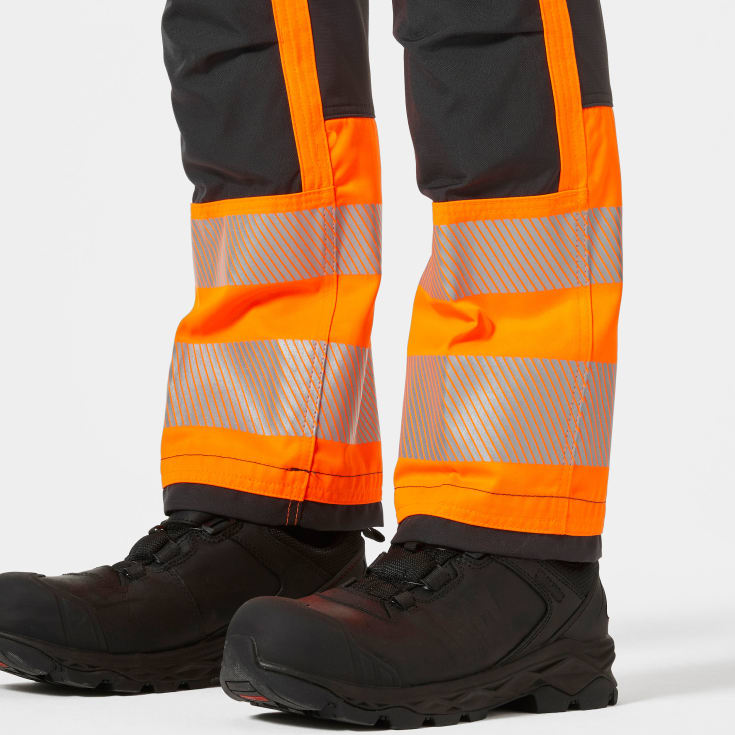 Helly Hansen ICU håndværkerbukser full stretch, Hi-vis Orange/Ebony, C56
