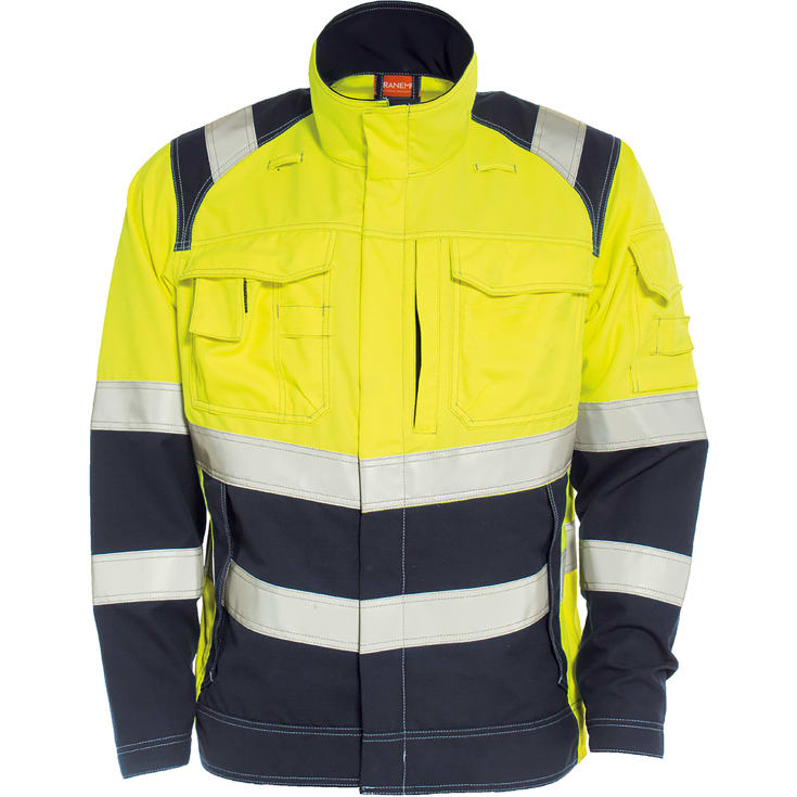 Tranemo Tera TX jakke, Hi-vis Gul/marineblå, 3XL