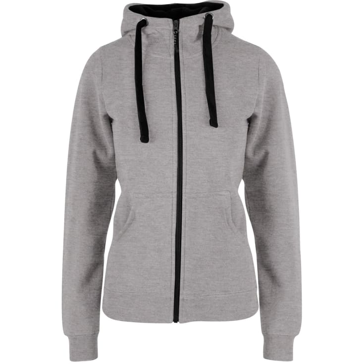 YOU Katherine dame hættetrøje, Grå Melange/Sort, 2XL