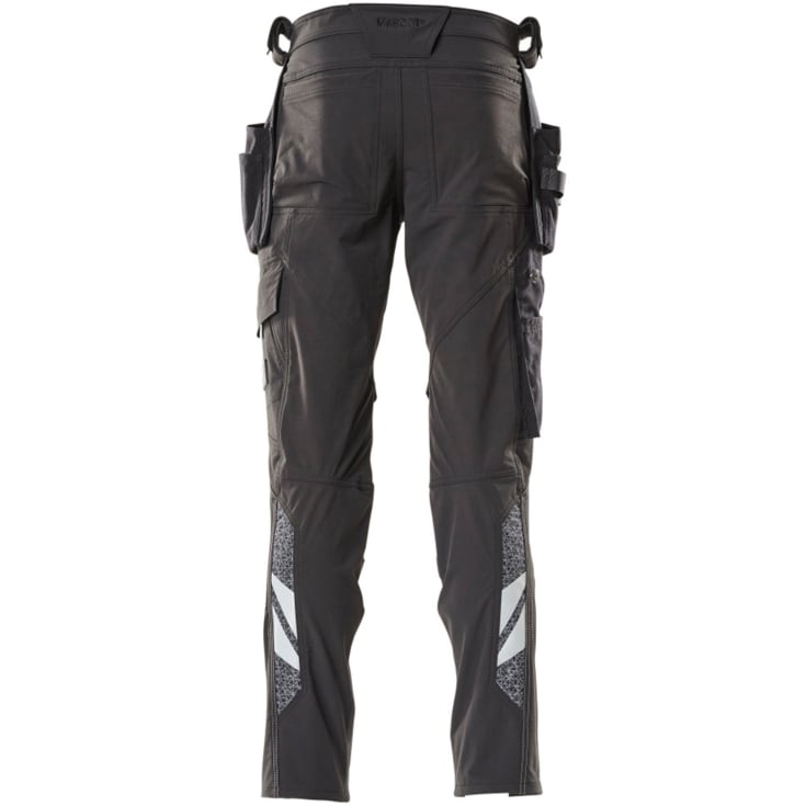 Mascot Accelerate arbeidsbukse med stretch, sort, str. 90C50