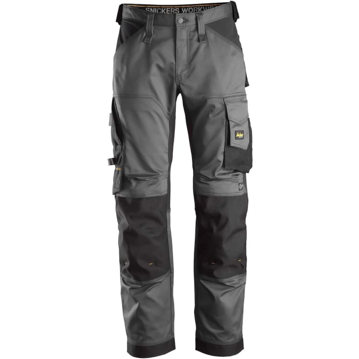 Snickers 6351 arbetsbyxor med stretch, koksgrå/svart, st 150