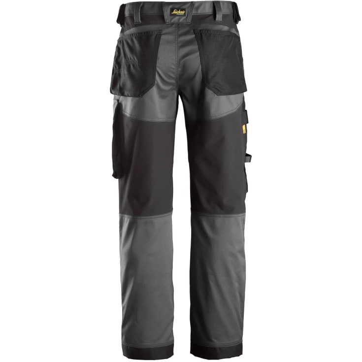 Snickers 6351 arbetsbyxor med stretch, koksgrå/svart, st 150