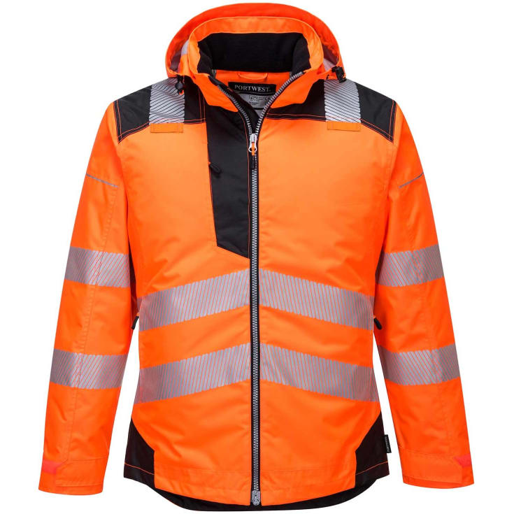 Portwest PW3 vinterjakke, Hi-Vis Orange/Sort, 3XL
