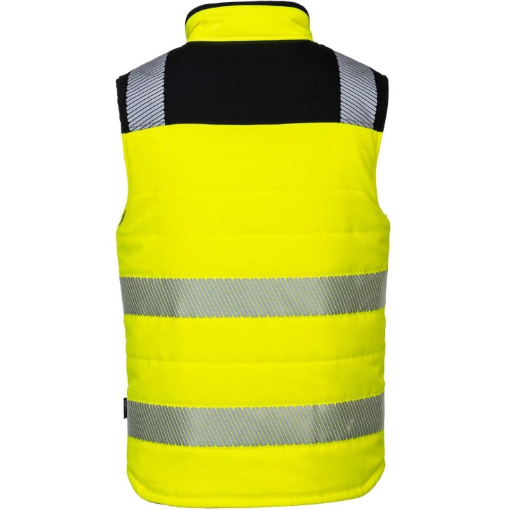 Portwest PW3 vest, Hi-vis Gul/Sort, L