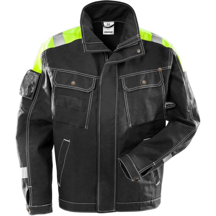 Fristads arbejdsjakke 447, Sort, XL