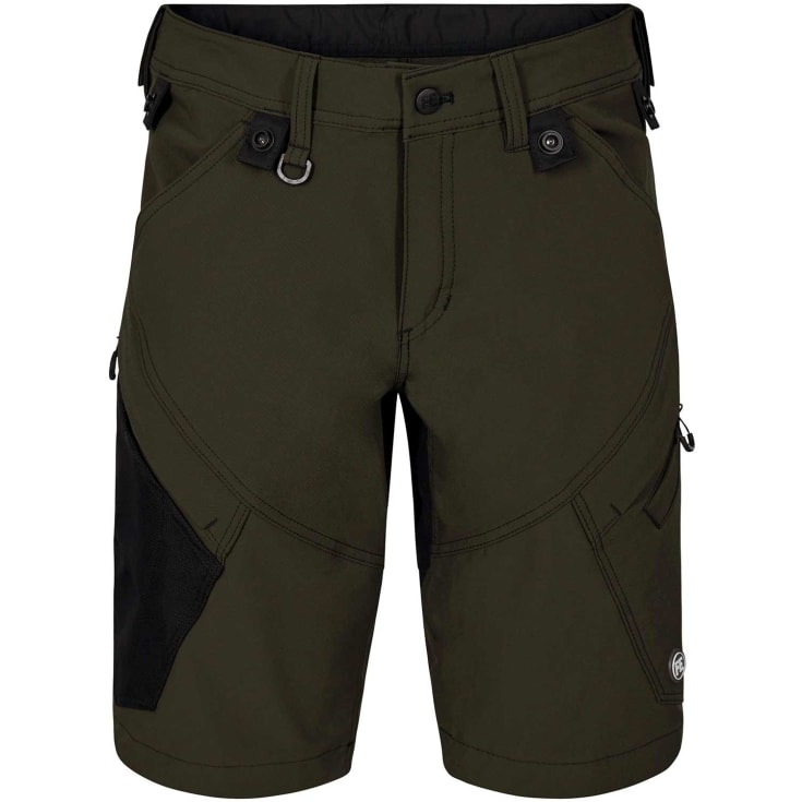 FE Engel X-treme arbeidsshorts med stretch, mørkegrønn, str. 100