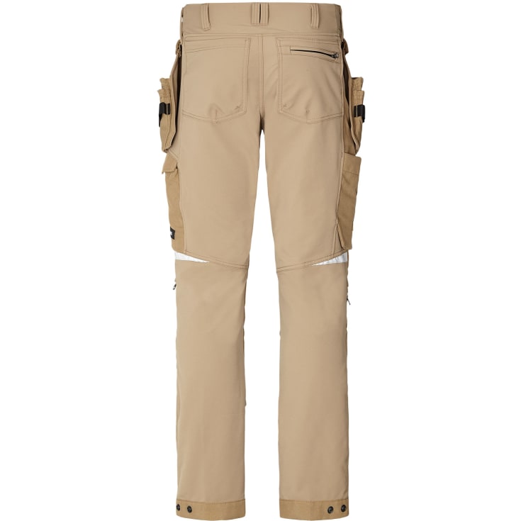 Kansas Evolve arbeidsbukse med 4-veis stretch, khaki, str. C56
