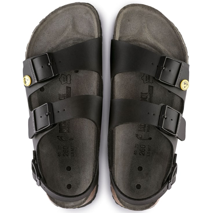 Birkenstock Milano ESD Narrow Fit sandaler, Sort, 46