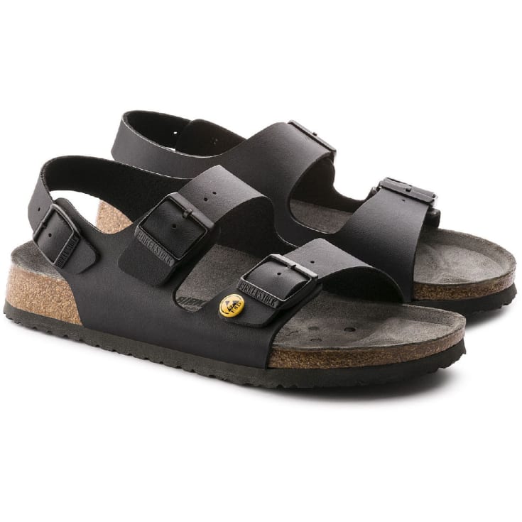 Birkenstock Milano ESD Narrow Fit sandaler, Sort, 46