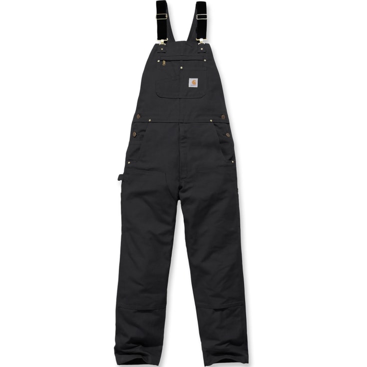 Carhartt Bib hängselbyxa, svart, st 42/34