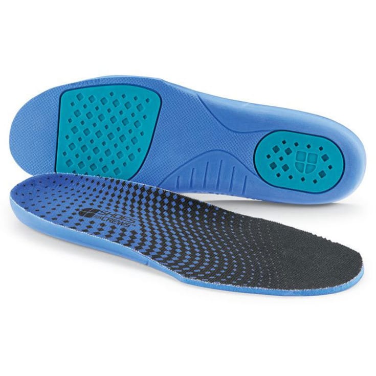 Shoes For Crews Comfort gel indlægssåler, Sort/Blå, 42