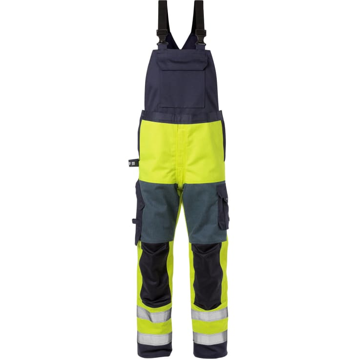 Fristads Flame overalls 1585 FLAM, Hi-vis Gul/Marine, C152