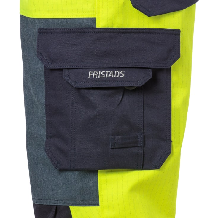 Fristads Flame overalls 1585 FLAM, Hi-vis Gul/Marine, C152