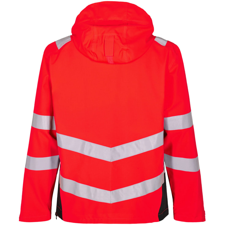 Engel Safety skaljakke, Hi-vis Rød/Sort, 2XL