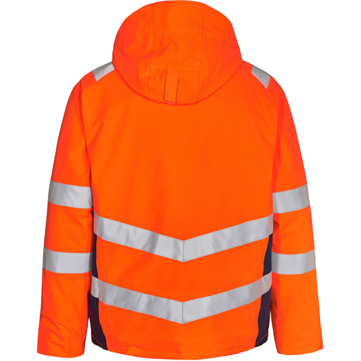 Engel Safety vinterjakke, Orange/Blue Ink, 4XL