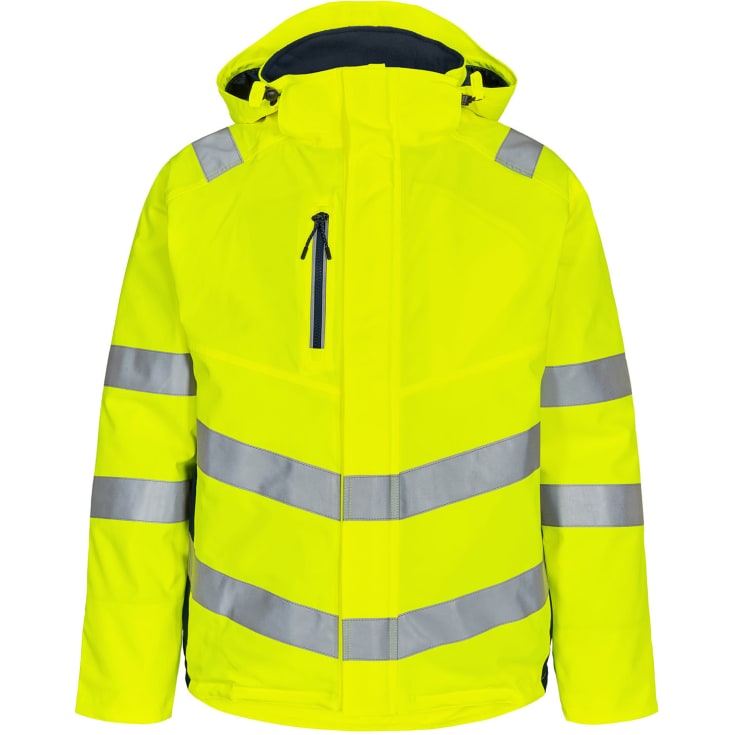 Engel Safety vinterjakke, Hi-Vis Gul/Blue Ink, S