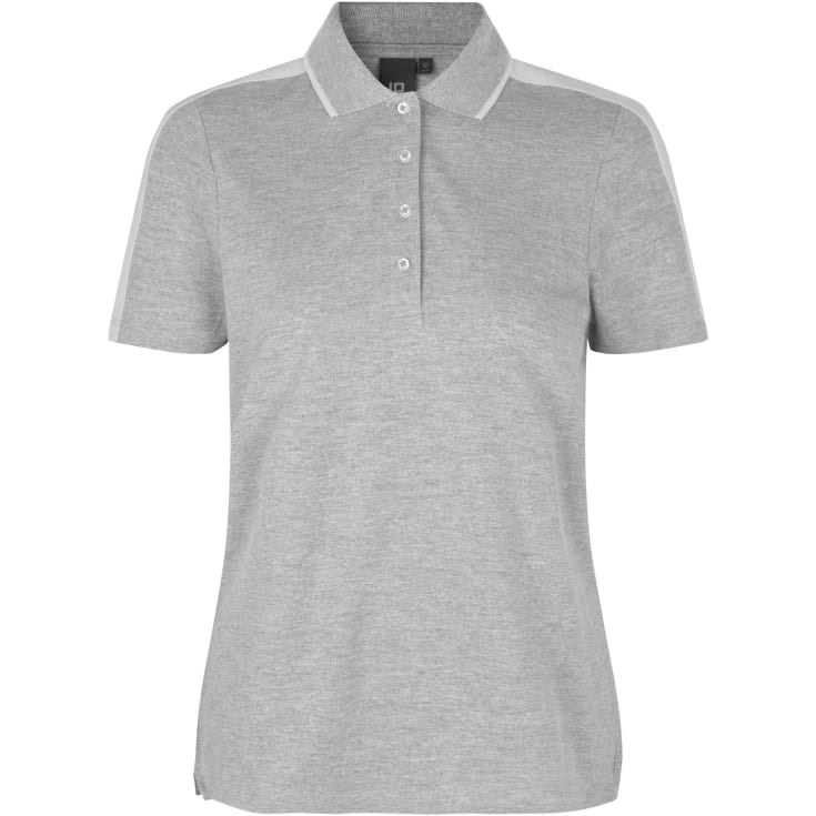 ID dame Polo T-shirt, Grå Melange, S
