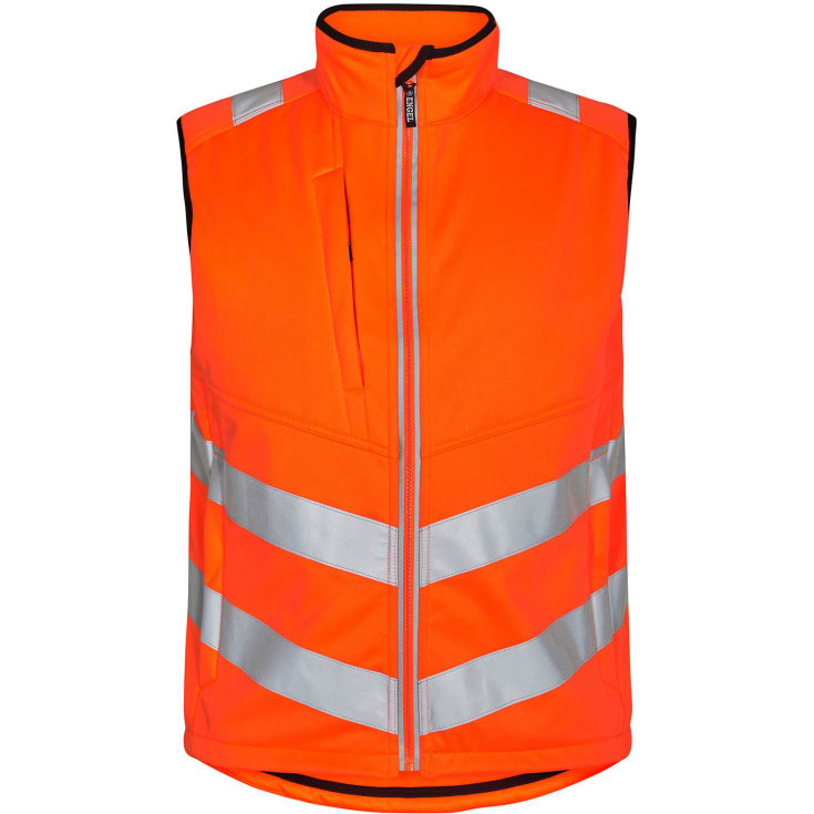 Engel Safety softshell vest, Hi-vis Orange, M