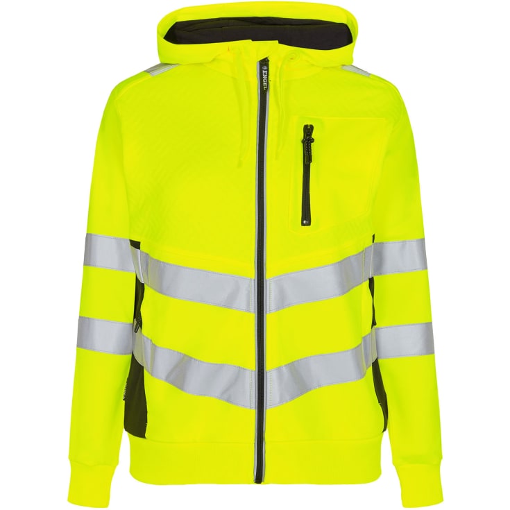 Engel Safety dame hættetrøje, Hi-vis Gul/Sort, S