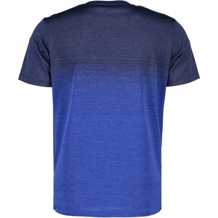 GEYSER seamless stribet T-shirt, Navy melange, XS