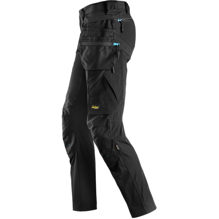 Snickers LiteWork håndværkerbukser 6208 full stretch, Sort, 146