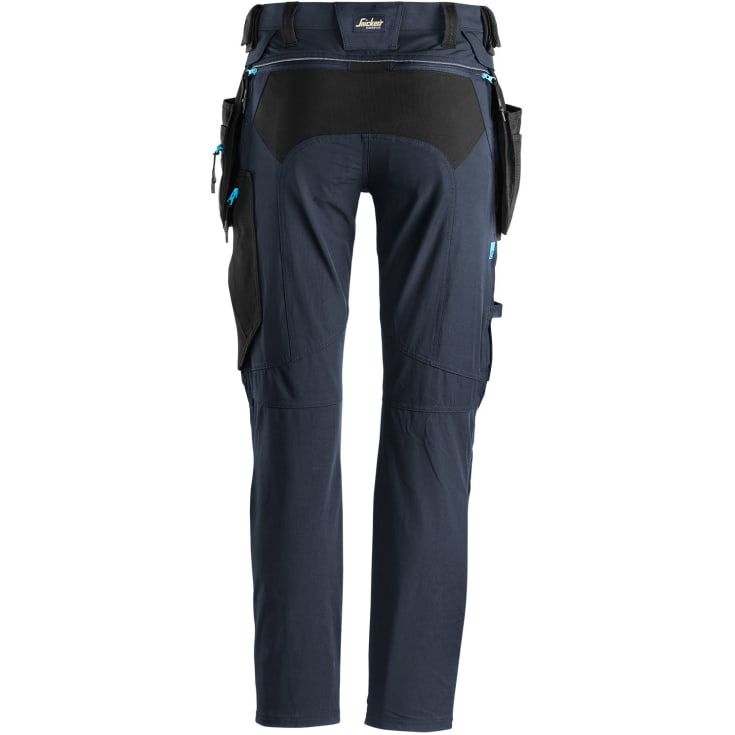 Snickers LiteWork håndværkerbukser 6208 full stretch, Navy/Sort, 152