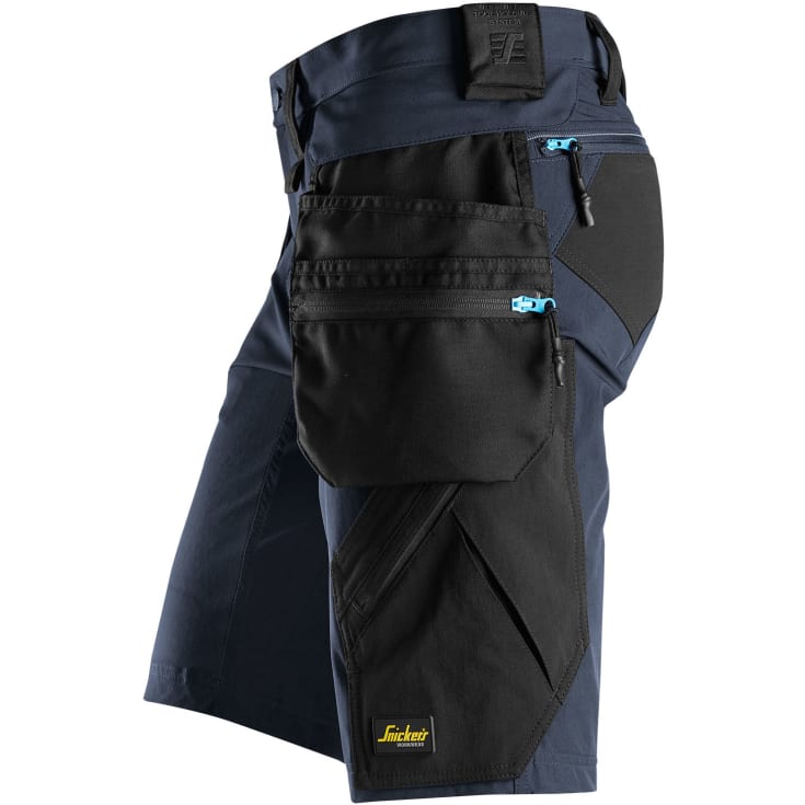 Snickers LiteWork håndværkershorts 6108 full stretch, Navy/Sort, 46