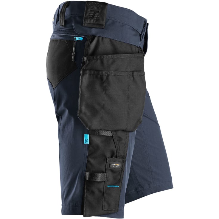 Snickers LiteWork håndværkershorts 6108 full stretch, Navy/Sort, 46