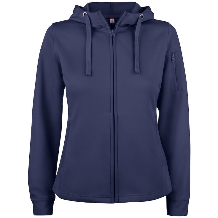 Clique Basic Active dame hættetrøje, Mørk Marine, XS