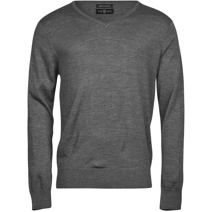 Tee Jays striktrøje, Grå melange, 2XL